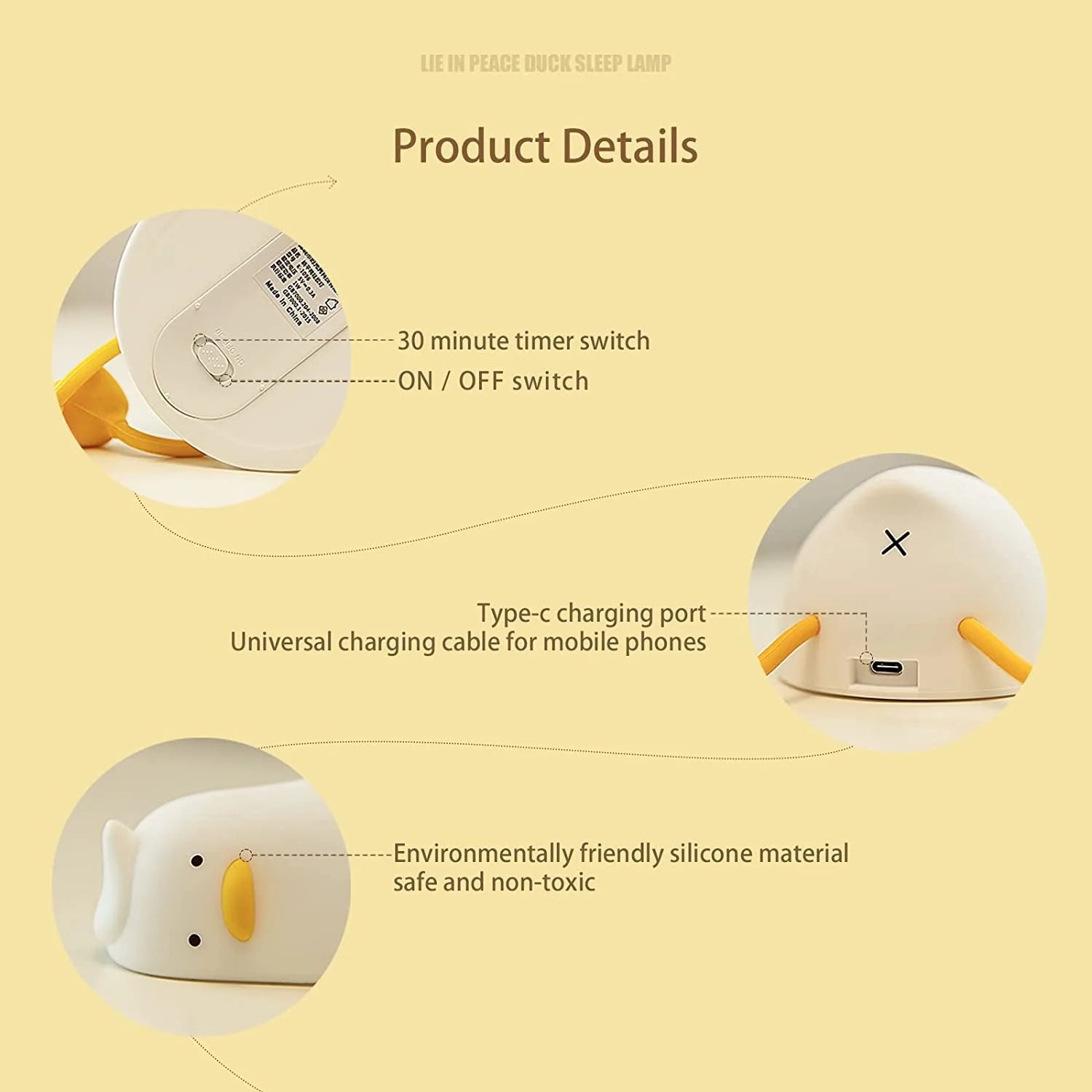 Quack Glow Night Lamp – Soft Silicone Duck Mood Light (Rechargeable)