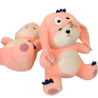 BerryCap Bear – Pink Plush Buddy