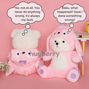 BerryCap Bear – Pink Plush Buddy