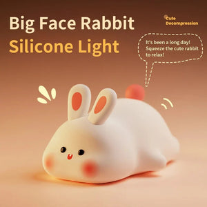 Bunny Glow Night Lamp – Soft Silicone Mood Light (Rechargeable)