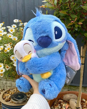 Stitch Hugging Duck Plush – Soft, Squishy Cuddle Mate