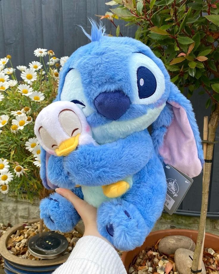 Stitch Hugging Duck Plush – Soft, Squishy Cuddle Mate